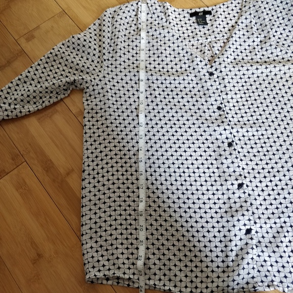 H&M Sheer Button-Down Blouse - Picture 4 of 5